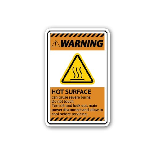 2 (Pieces) 3" and 5" Warning SSS Sticker, Waterproof Vinyl Decals for Many Purpose Like Cars, Trucks