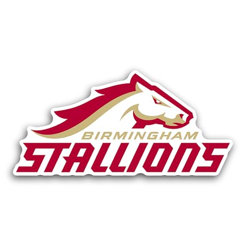 2 (Pieces) 3" and 5" Birm1ngham Stallions Decal Sticker, Waterproof Vinyl Decals for Many Purpose Li