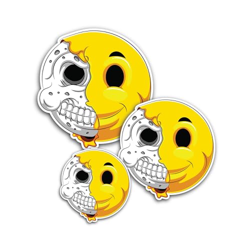 2 (Pieces) 3" and 5" Middle Finger Rabbit Sticker, Waterproof Vinyl Decals for Many Purpose Like Car