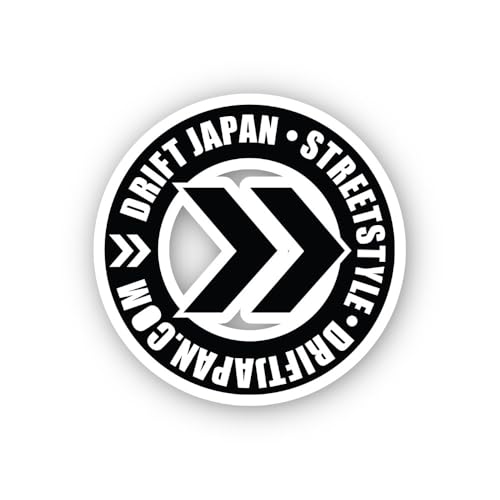 2 (Pieces) 3" and 5" Tokyo Drift Style Sticker, Waterproof Vinyl Decals for Many Purpose Like Cars,