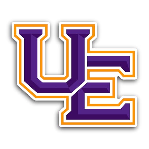 2 (Pieces) 3" and 5" University of Ev@nsville Athletics Sticker, Waterproof Vinyl Decals for Many Pu