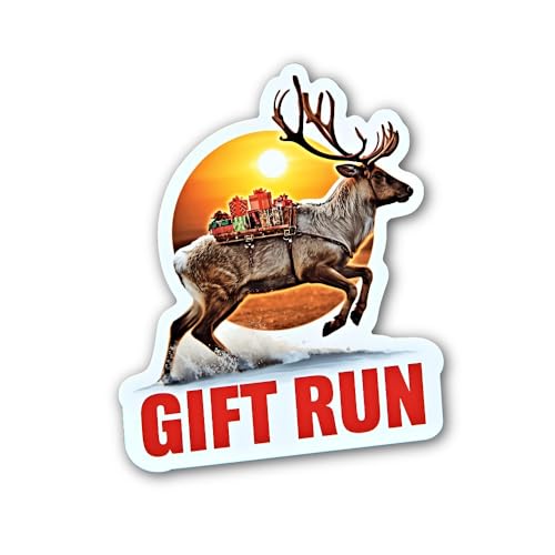 2 (Pieces) 3" and 5" Happy Holidays Foliage Script Sticker, Waterproof Vinyl Decals for Many Purpose