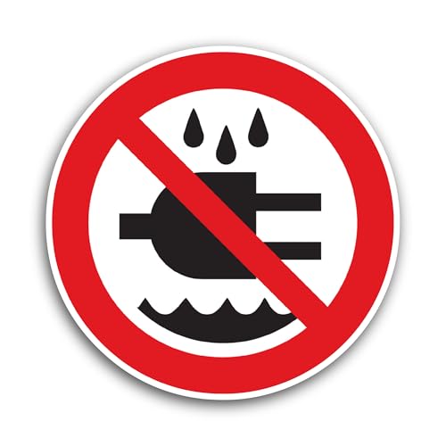 2 (Pieces) 3" and 5" Do Not Expose to Water Sticker, Waterproof Vinyl Decals for Many Purpose Like C