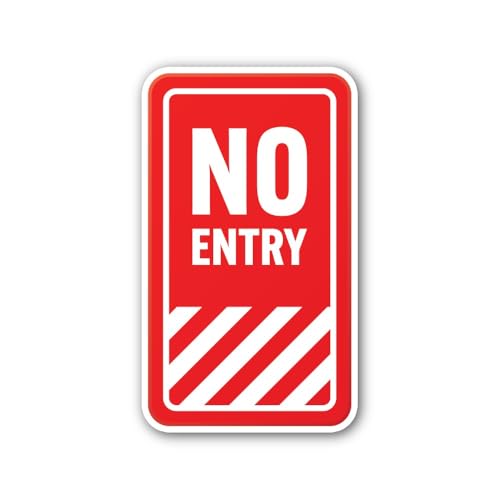 2 (Pieces) 3" and 5" Informational Sign Sticker, Waterproof Vinyl Decals for Many Purpose Like Cars,