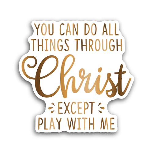 2 (Pieces) 3" and 5" You Can Do Text Sticker, Waterproof Vinyl Decals for Many Purpose Like Cars, Tr