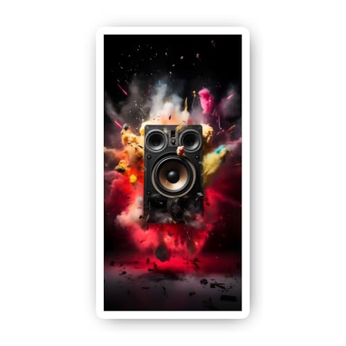 2 (Pieces) 3" and 5" Excellent Rapper and Singer Sticker, Waterproof Vinyl Decals for Many Purpose L
