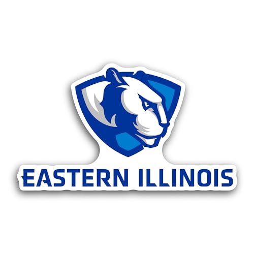 2 (Pieces) 3" and 5" Eastern Illin0is Sticker, Waterproof Vinyl Decals for Many Purpose Like Cars, T