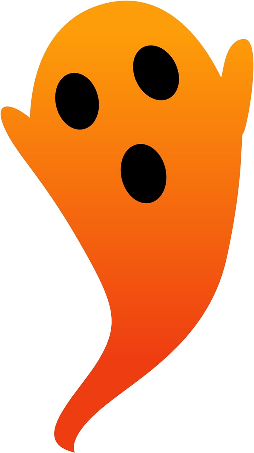 Inspirational Quote Cute Orange Ghost Sticker Motivational Sticker Vinyl Decal Motivation Stickers- 5" Vinyl Sticker Waterproof