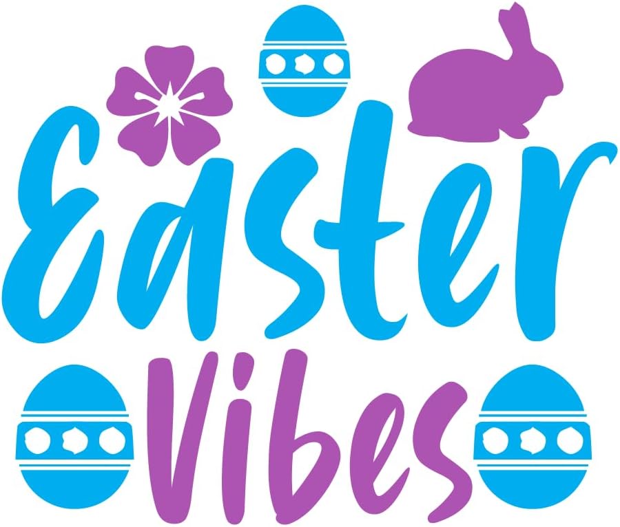 Inspirational Quote "Easter Vibes" Motivational Sticker Vinyl Decal Motivation Stickers- 5" Vinyl Sticker Waterproof