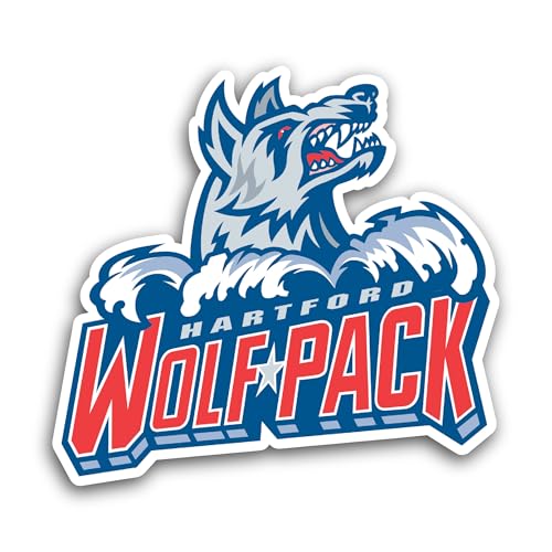 2 (Pieces) 3" and 5" Hartford W0lf Pack Sticker, Waterproof Vinyl Decals for Many Purpose Like Cars,