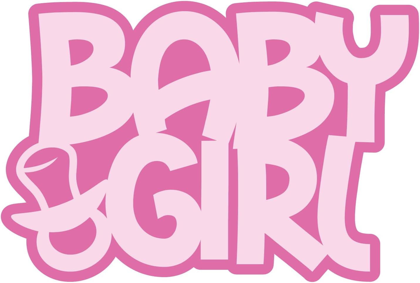 Inspirational Quote Baby Girl- Motivational Sticker Vinyl Decal Motivation Stickers- 5" Vinyl Sticker Waterproof