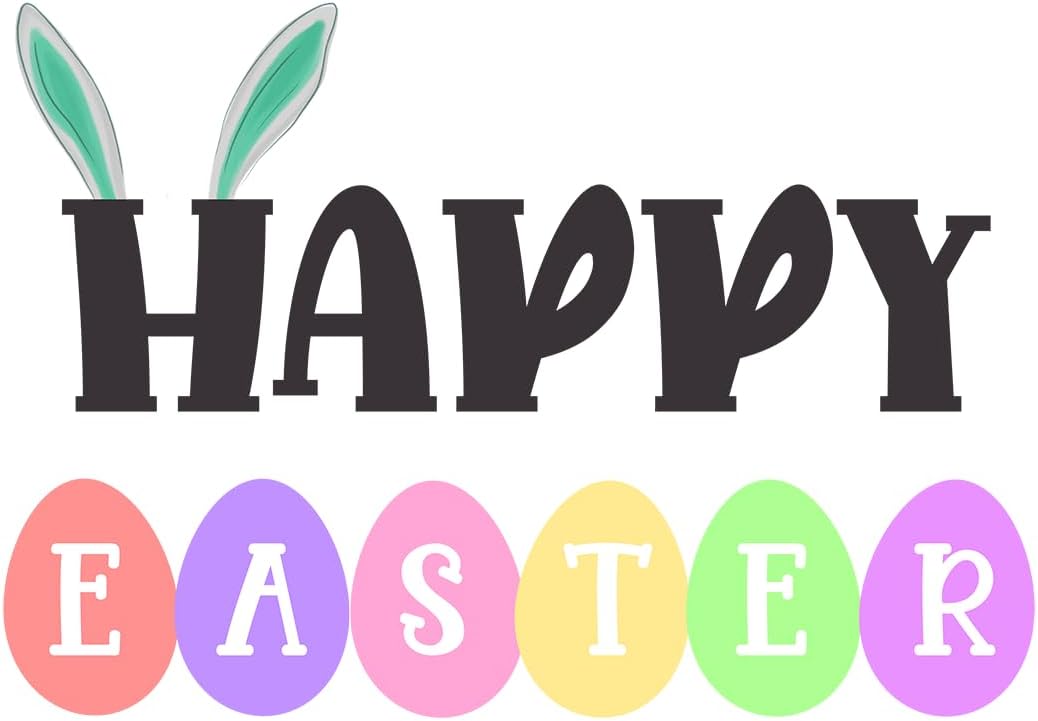 Inspirational Quote "Happy Easter" Motivational Sticker Vinyl Decal Motivation Stickers- 5" Vinyl Sticker Waterproof