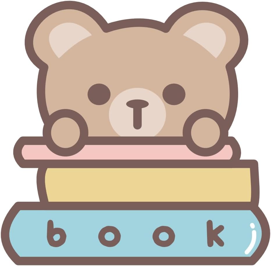 Inspirational Quote Bear Book Holding Motivational Sticker Vinyl Decal Motivation Stickers- 5" Vinyl Sticker Waterproof