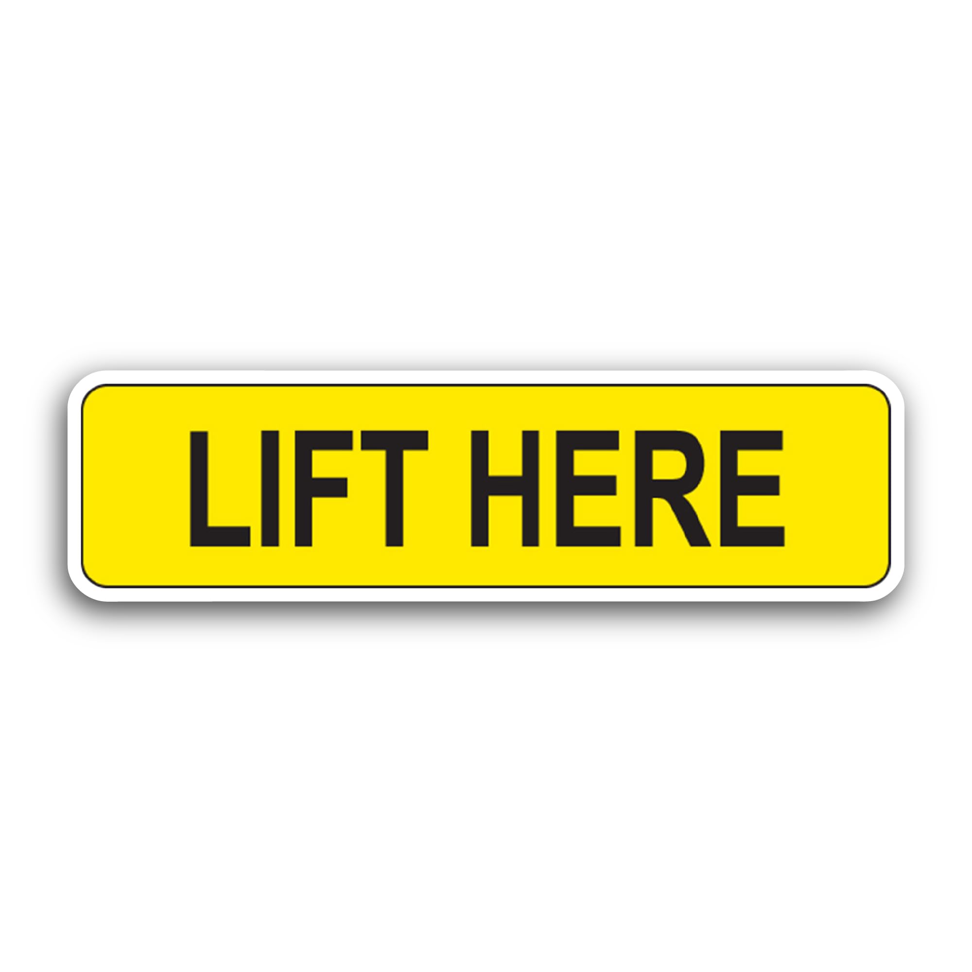 2 (Pieces) 3" and 5" Lift Here Sticker, Waterproof Vinyl Decals for Many Purpose Like Cars, Trucks,