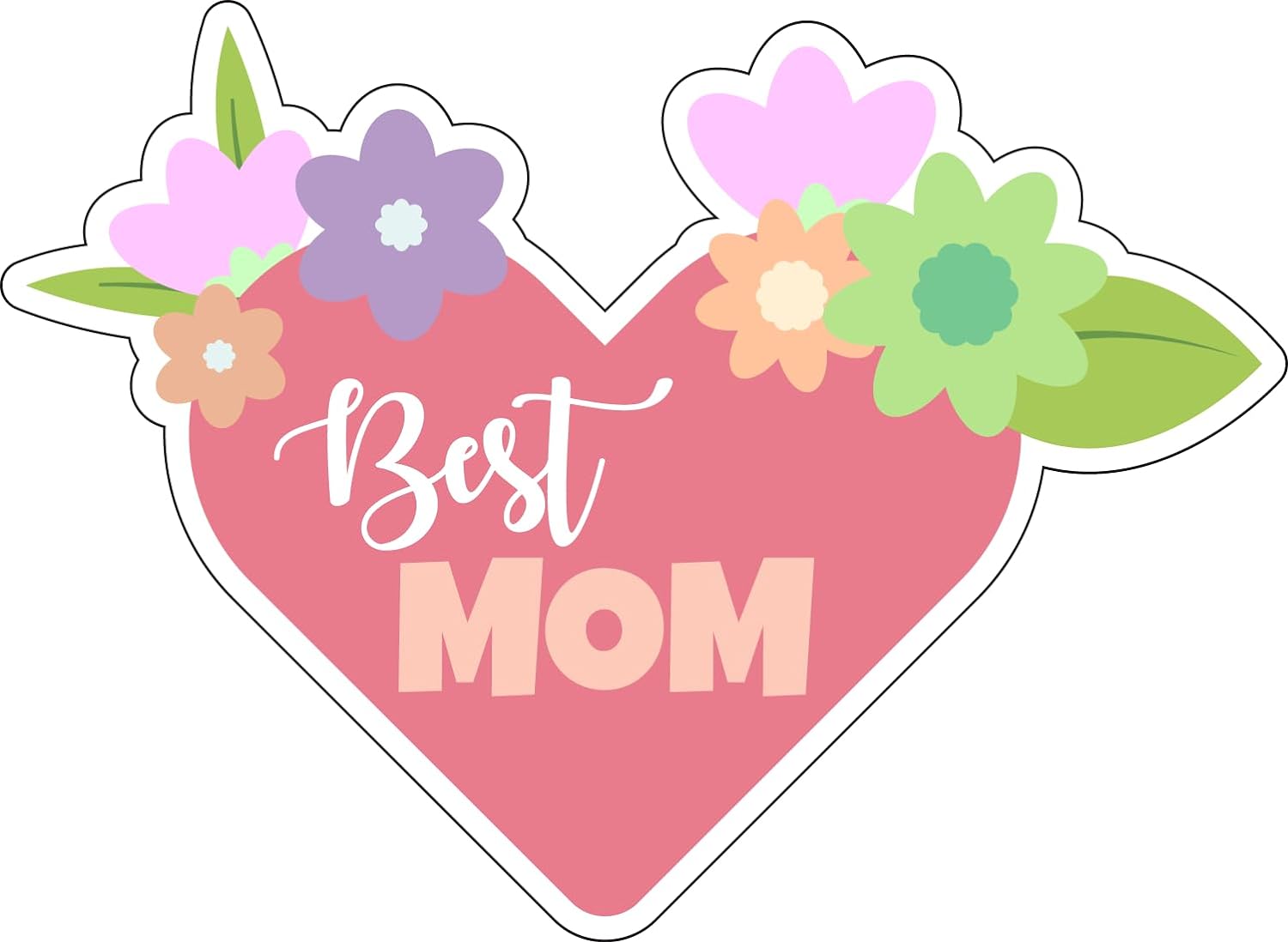 Inspirational Quote "Best mom Stock" Motivational Sticker Vinyl Decal Motivation Stickers- 5" Vinyl Sticker Waterproof