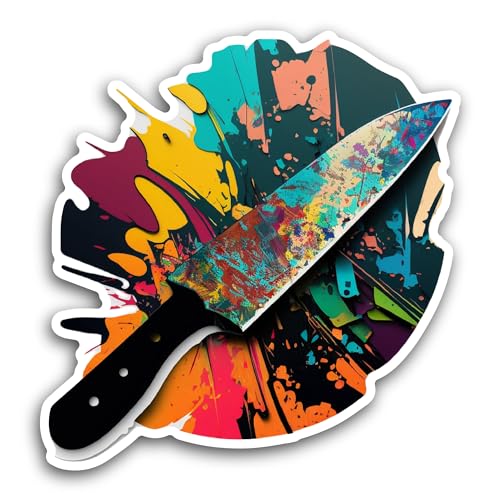 2 (Pieces) 3" and 5" Flower Background Trust in Yourself Text Sticker, Waterproof Vinyl Decals for M