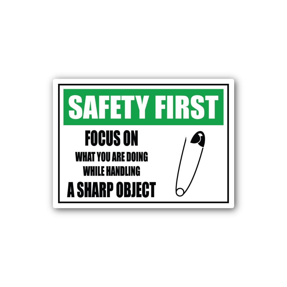 2 (Pieces) 3" and 5" Focusing on The Task Sign Sticker, Waterproof Vinyl Decals for Many Purpose Lik