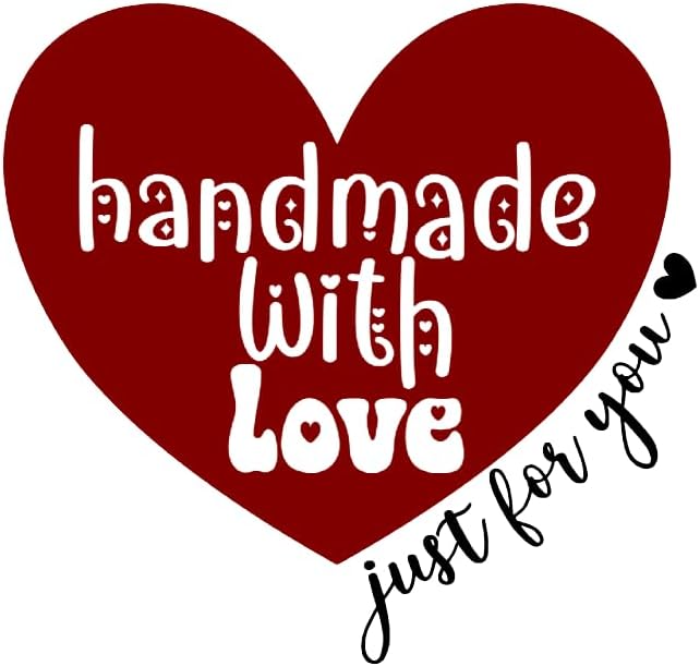 Inspirational Quote Handmade with Love Just for You Motivational Sticker Vinyl Decal Motivation Stickers- 5" Vinyl Sticker Waterproof