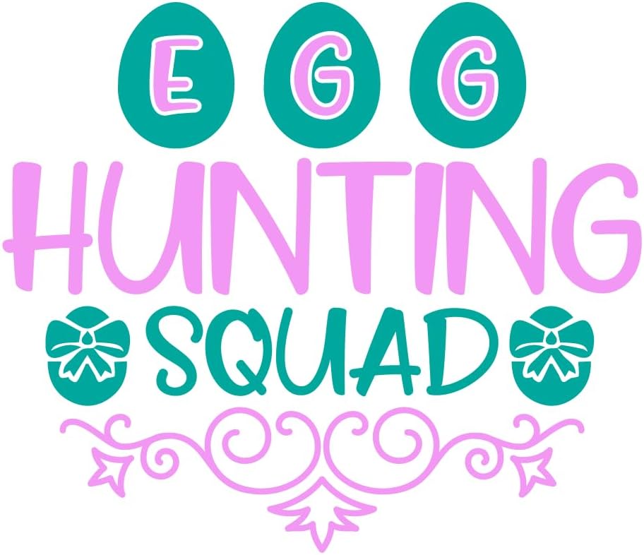 Inspirational Quote "Egg Hunting Squad" Motivational Sticker Vinyl Decal Motivation Stickers- 5" Vinyl Sticker Waterproof