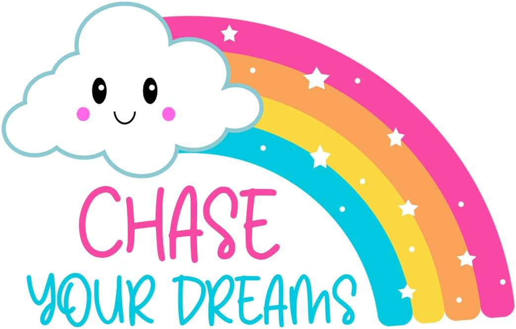 Inspirational Quote "Chase Your Dream" Motivational Sticker Vinyl Decal Motivation Stickers- 5" Vinyl Sticker Waterproof