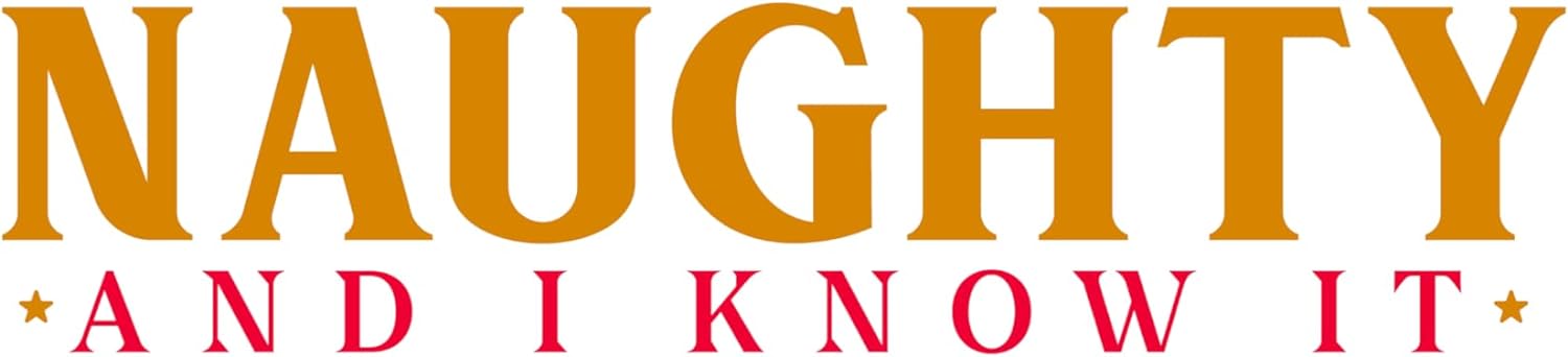 Inspirational Quote Naughty and I Know It Motivational Sticker Vinyl Decal Motivation Stickers- 5" Vinyl Sticker Waterproof