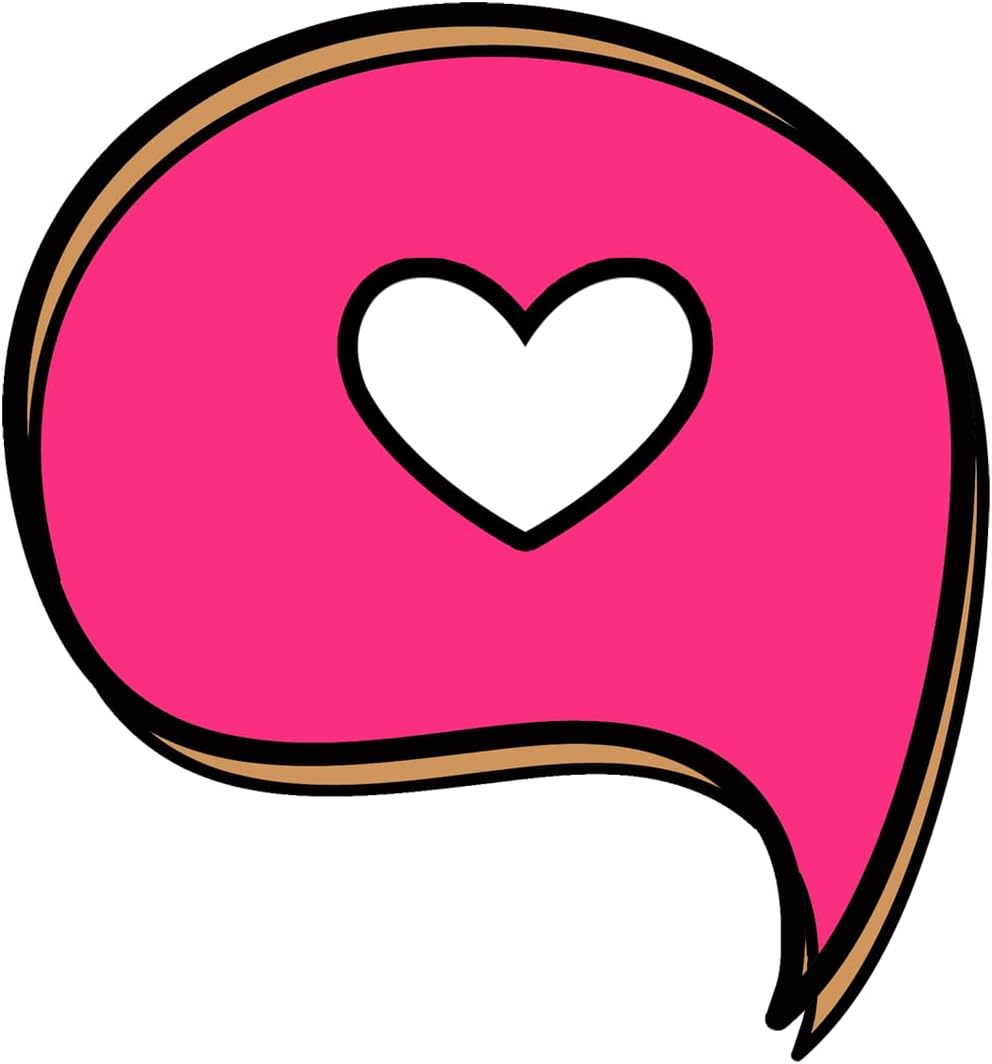 Inspirational Quote Chat Heart Motivational Sticker Vinyl Decal Motivation Stickers- 5" Vinyl Sticker Waterproof