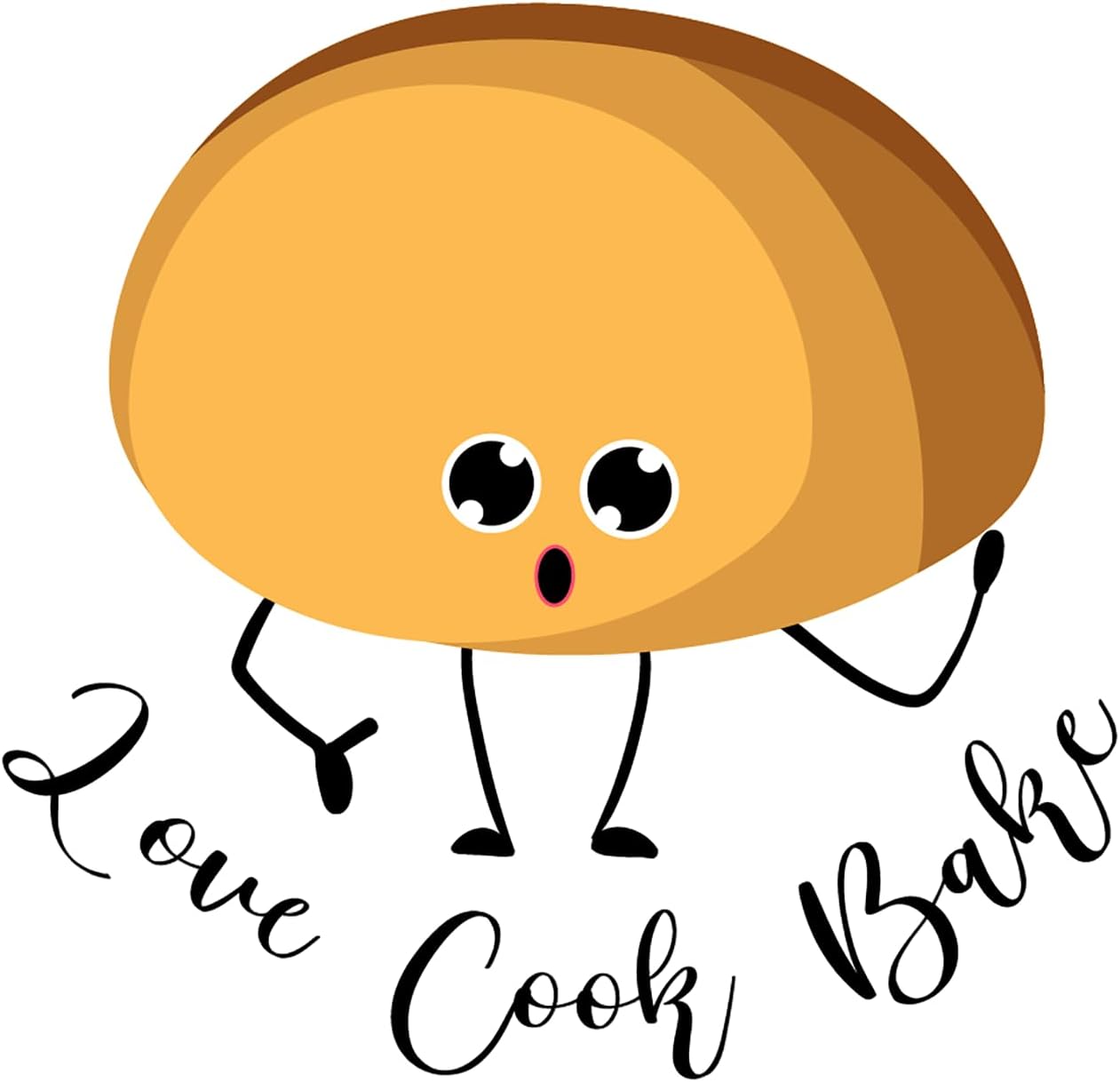 Inspirational Quote Love Cook Bake Motivational Sticker Vinyl Decal Motivation Stickers- 5" Vinyl Sticker Waterproof