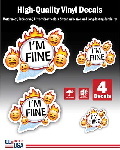 2 (Pieces) 3" and 5" Stickers n Decals I Am Unique - Motivational Sticker Vinyl Decal Sticker, Water