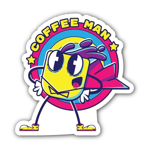 2 (Pieces) 3" and 5" Bite Graffiti Tag Sticker, Waterproof Vinyl Decals for Many Purpose Like Cars,