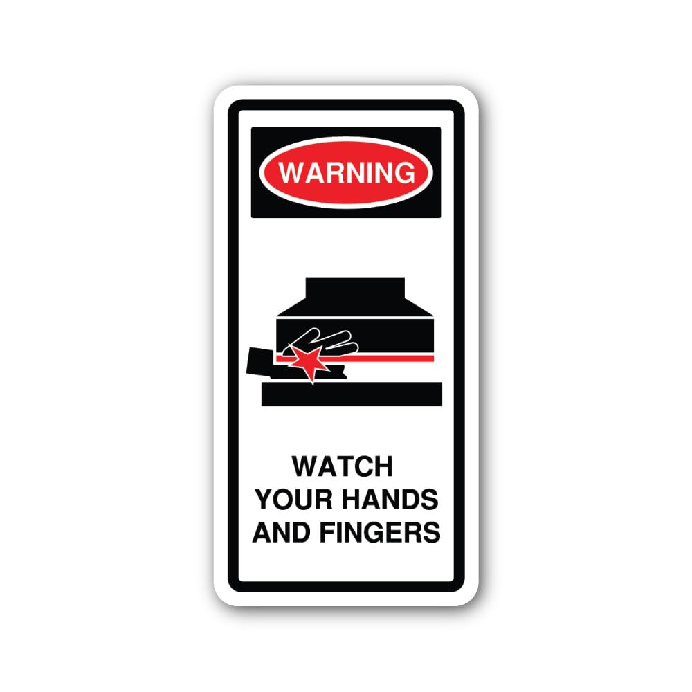 2 (Pieces) 3" and 5" Hands or Fingers in a Specific Area Sticker, Waterproof Vinyl Decals for Many P
