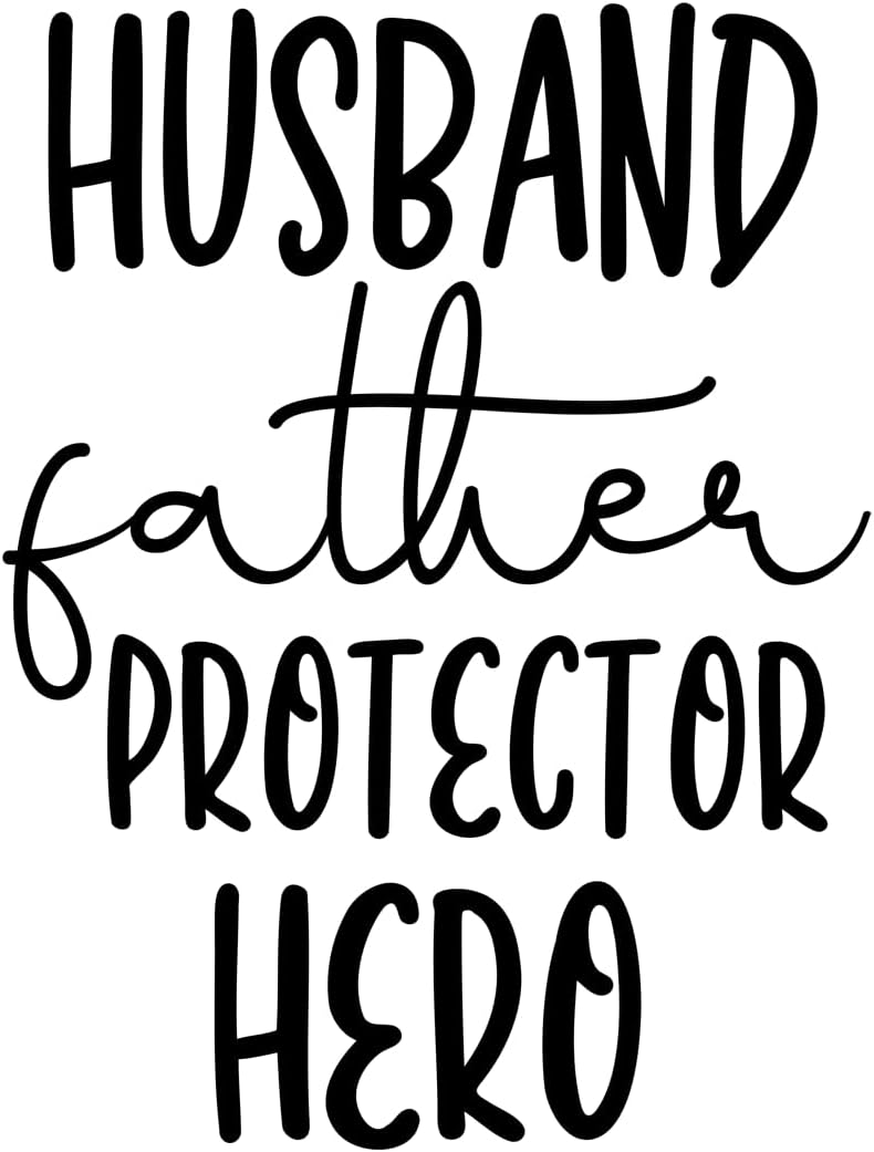 Inspirational Quote "Husband Father Protector Hero" Motivational Sticker Vinyl Decal Motivation Stickers- 5" Vinyl Sticker Waterproofhttps://www.charactercountonline.com/
