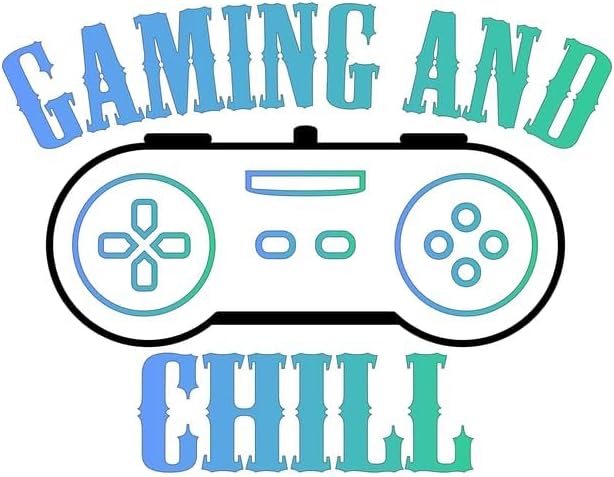 Inspirational Quote Gaming And Chill Motivational Sticker Vinyl Decal Motivation Stickers- 5" Vinyl Sticker Waterproof