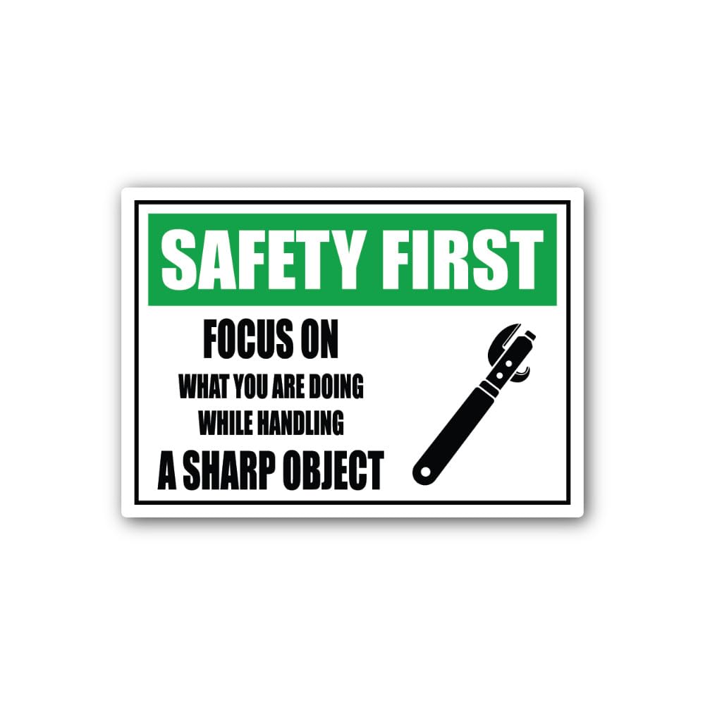 2 (Pieces) 3" and 5" Warning to be carefu Sign Sticker, Waterproof Vinyl Decals for Many Purpose Lik