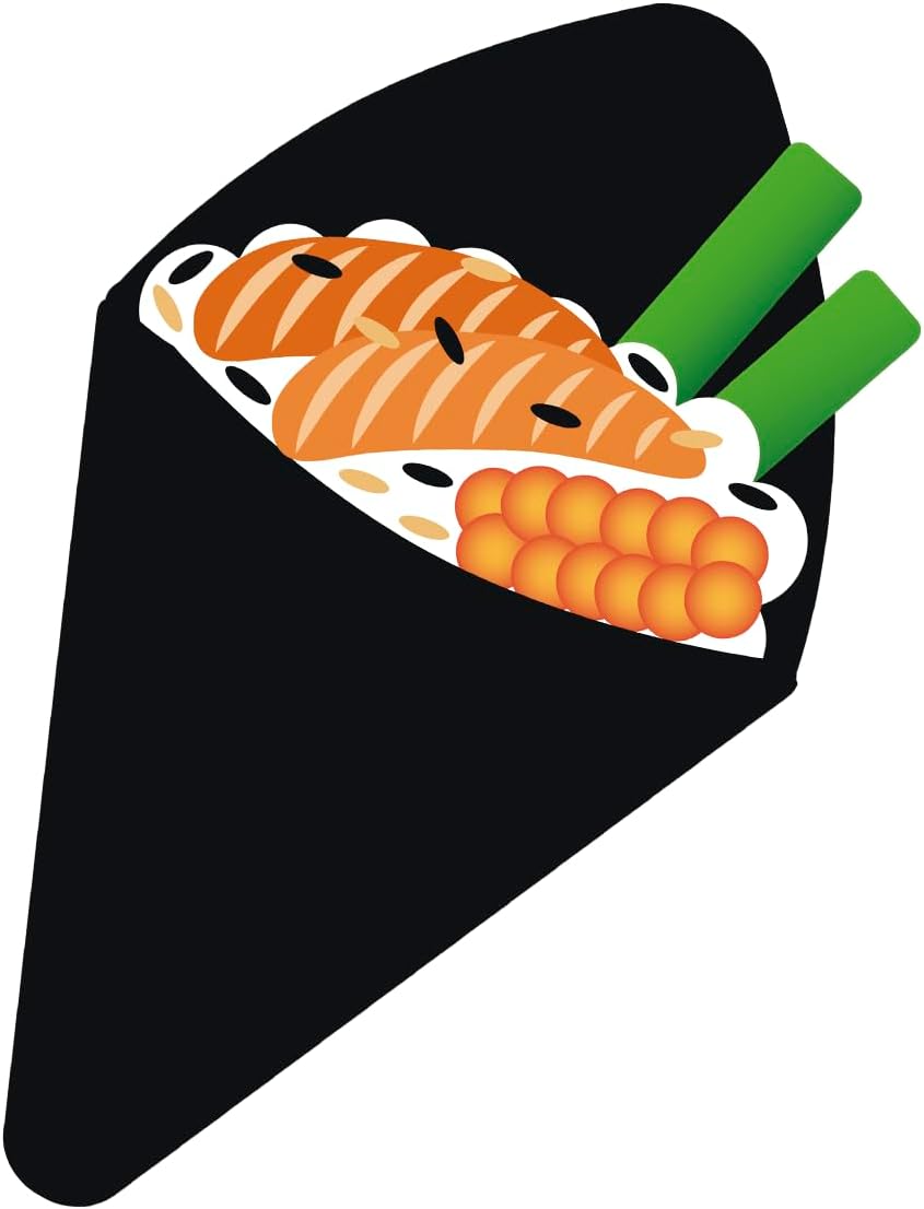 Inspirational Quote Salmon Sushi Hand Roll Sticker Motivational Sticker Vinyl Decal Motivation Stickers- 5" Vinyl Sticker Waterproof