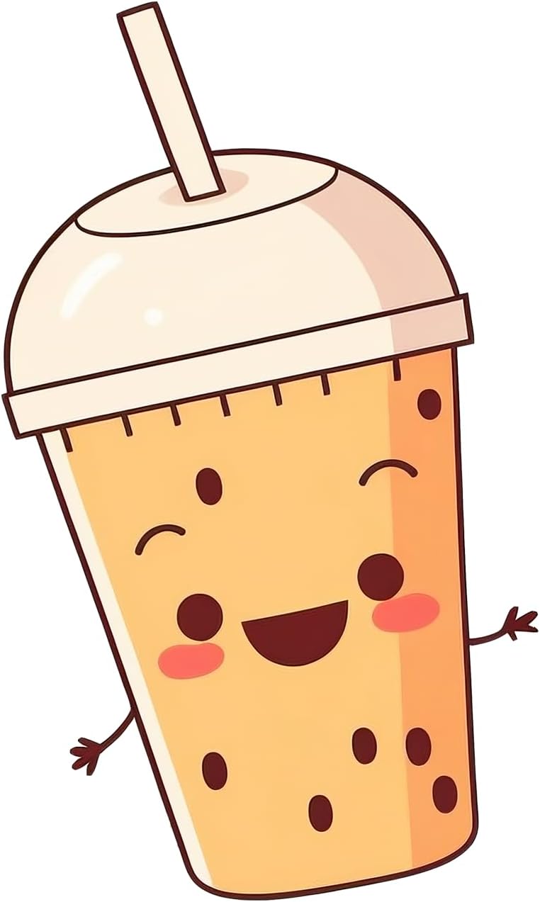 Inspirational Quote Sticker Milk Tea Cute Motivational Sticker Vinyl Decal Motivation Stickers- 5" Vinyl Sticker Waterproof