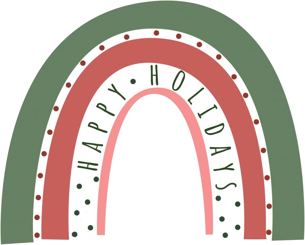 Inspirational Quote Happy Holidays Motivational Sticker Vinyl Decal Motivation Stickers- 5" Vinyl Sticker Waterproof