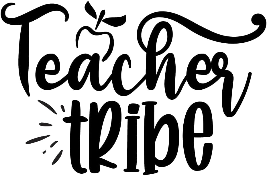 Inspirational Quote "Teacher Tribe Sticker" Motivational Sticker Vinyl Decal Motivation Stickers- 5" Vinyl Sticker Waterproof