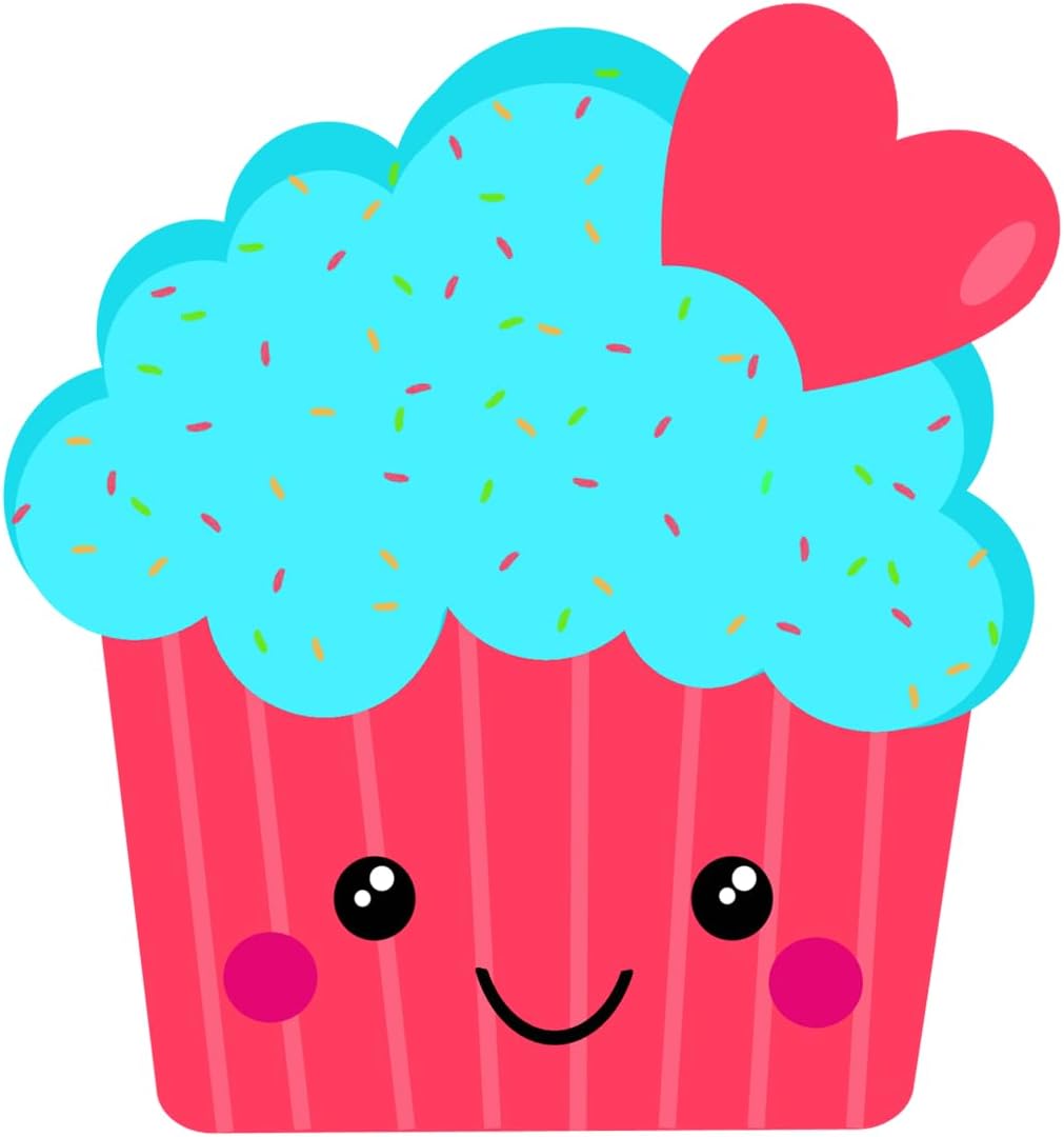 Inspirational Quote Pretty Pink Cupcakes Motivational Sticker Vinyl Decal Motivation Stickers- 5" Vinyl Sticker Waterproof