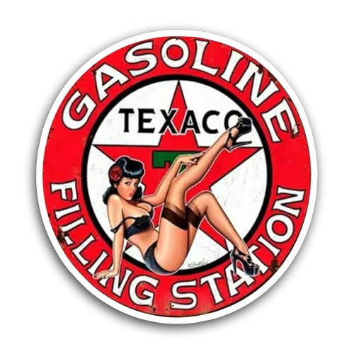 2 (Pieces) 3" and 5" Gasoline Sticker, Waterproof Vinyl Decals for Many Purpose Like Cars, Trucks, L