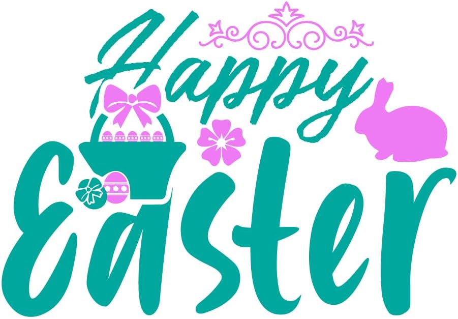 Inspirational Quote "Happy Easter" Motivational Sticker Vinyl Decal Motivation Stickers- 5" Vinyl Sticker Waterproof
