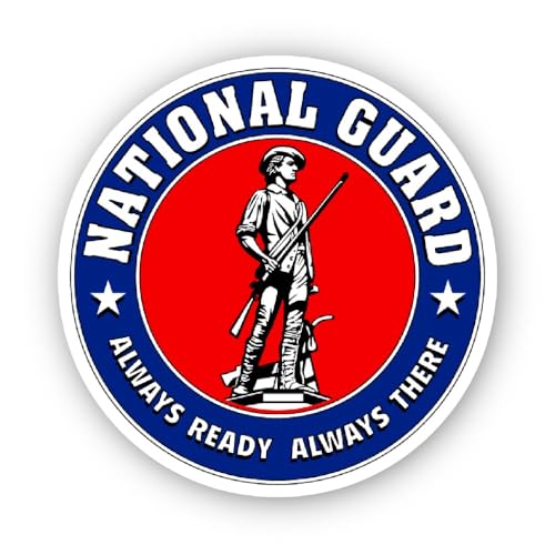 2 (Pieces) 3" and 5" Soldier Emblem Sticker, Waterproof Vinyl Decals for Many Purpose Like Cars, Tru