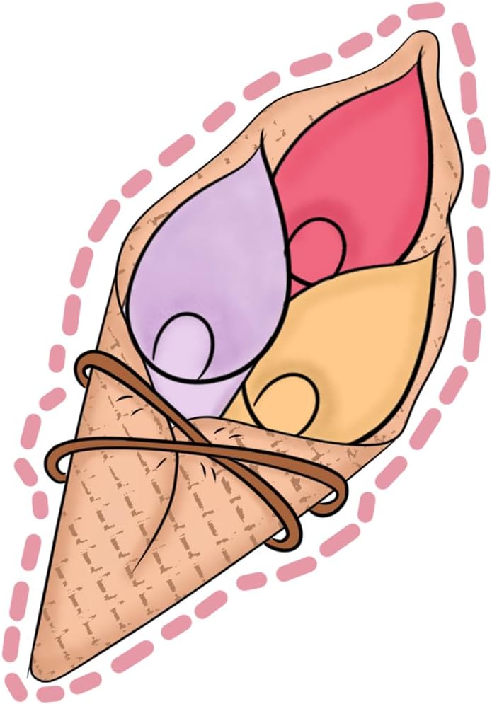 Inspirational Quote Ice Cream with Lots Motivational Sticker Vinyl Decal Motivation Stickers- 5" Vinyl Sticker Waterproof