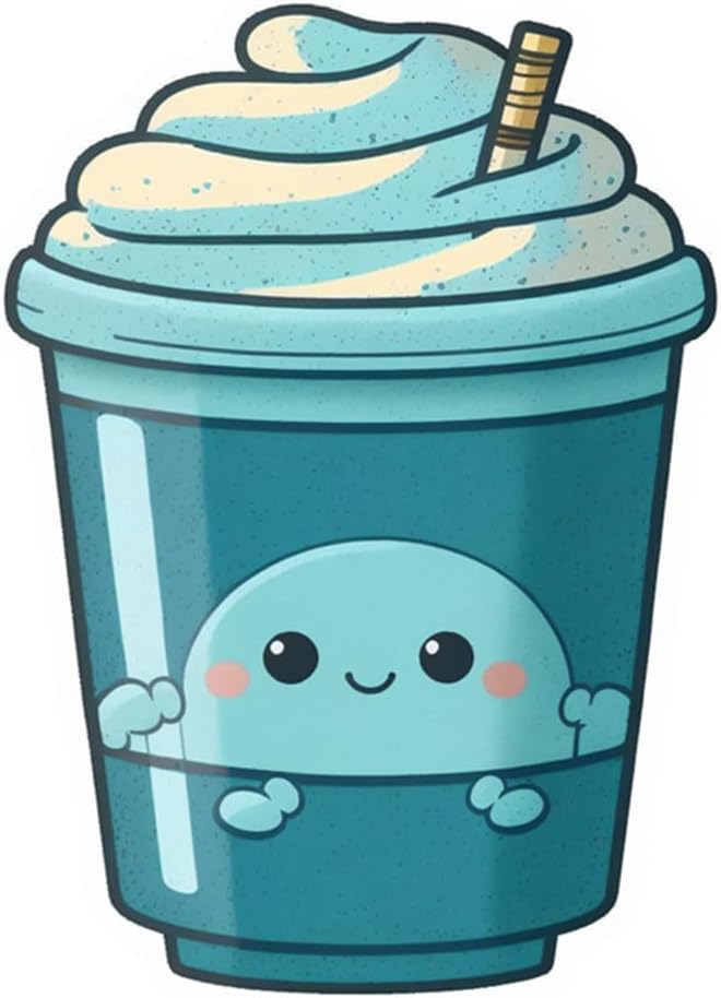 Inspirational Quote "Smiling Sun Coffee Cup" Motivational Sticker Vinyl Decal Motivation Stickers- 5" Vinyl Sticker Waterproof