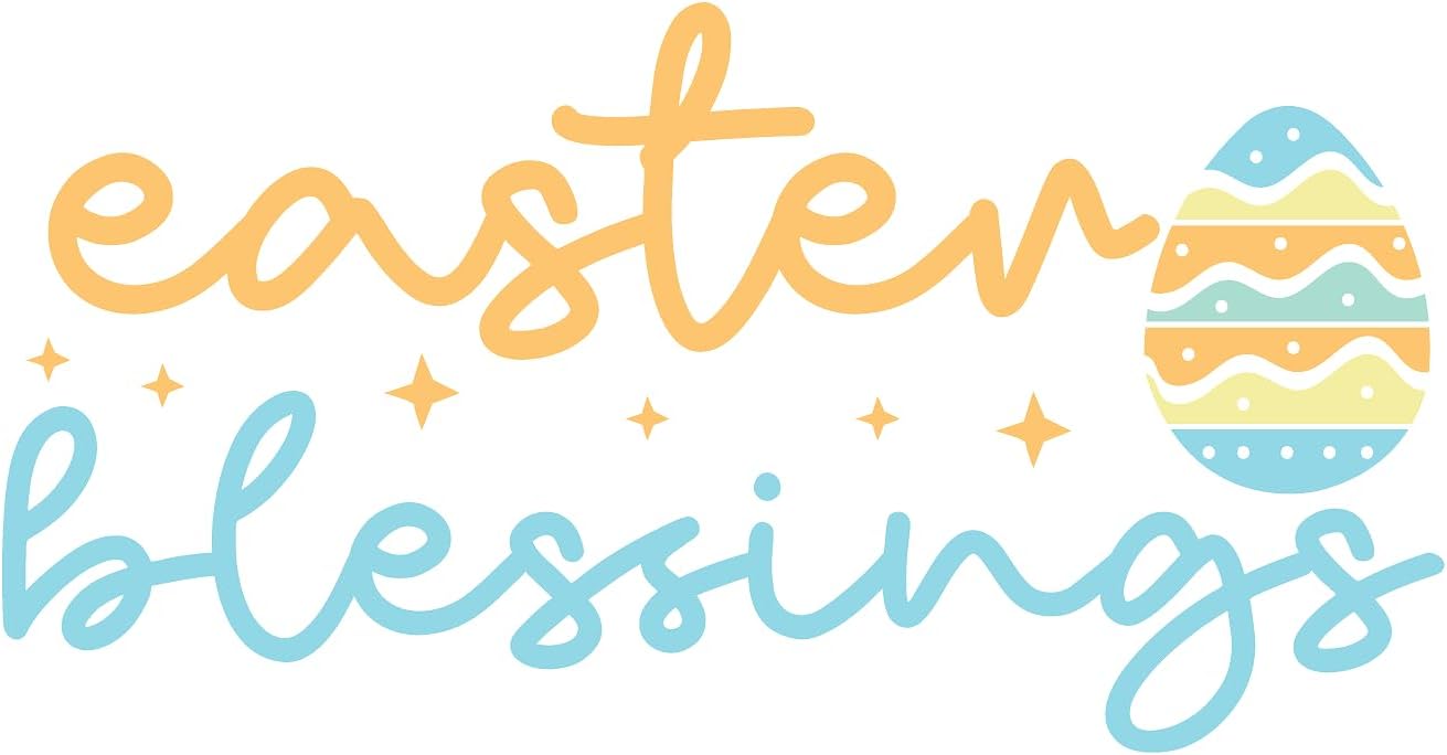 Inspirational Quote "Easter Blessings" Motivational Sticker Vinyl Decal Motivation Stickers- 5" Vinyl Sticker Waterproof