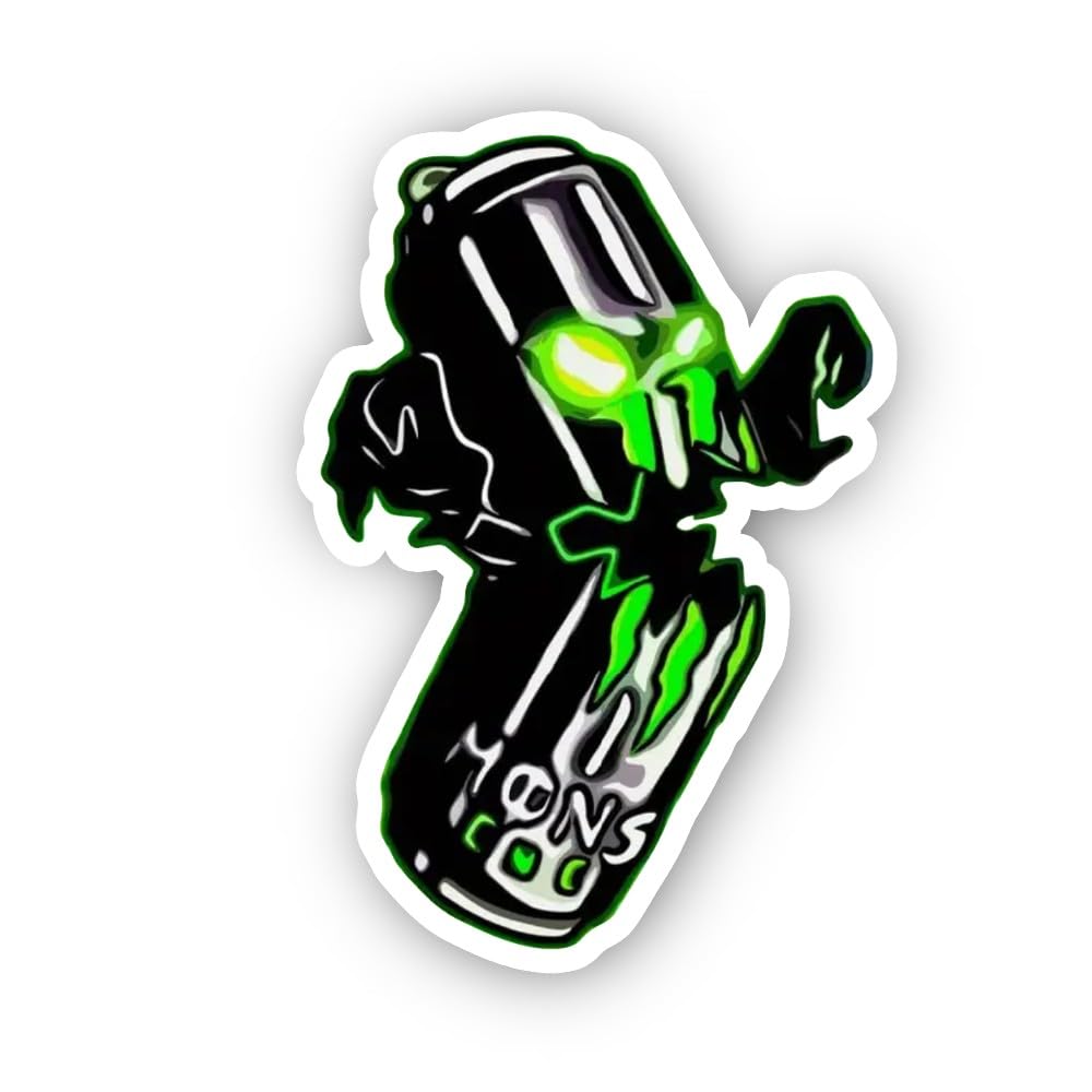 2 (Pieces) 3" and 5" Flying Cat with Explosion Tail Sticker, Waterproof Vinyl Decals for Many Purpos