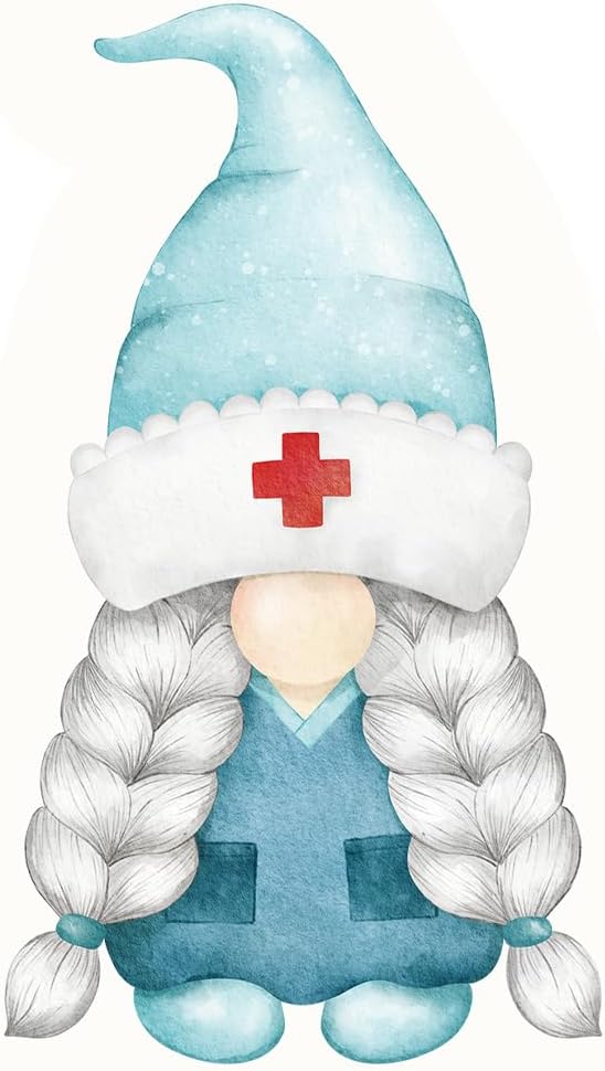Inspirational Quote "Nurse Girl Gnome" Motivational Sticker Vinyl Decal Motivation Stickers- 5" Vinyl Sticker Waterproof