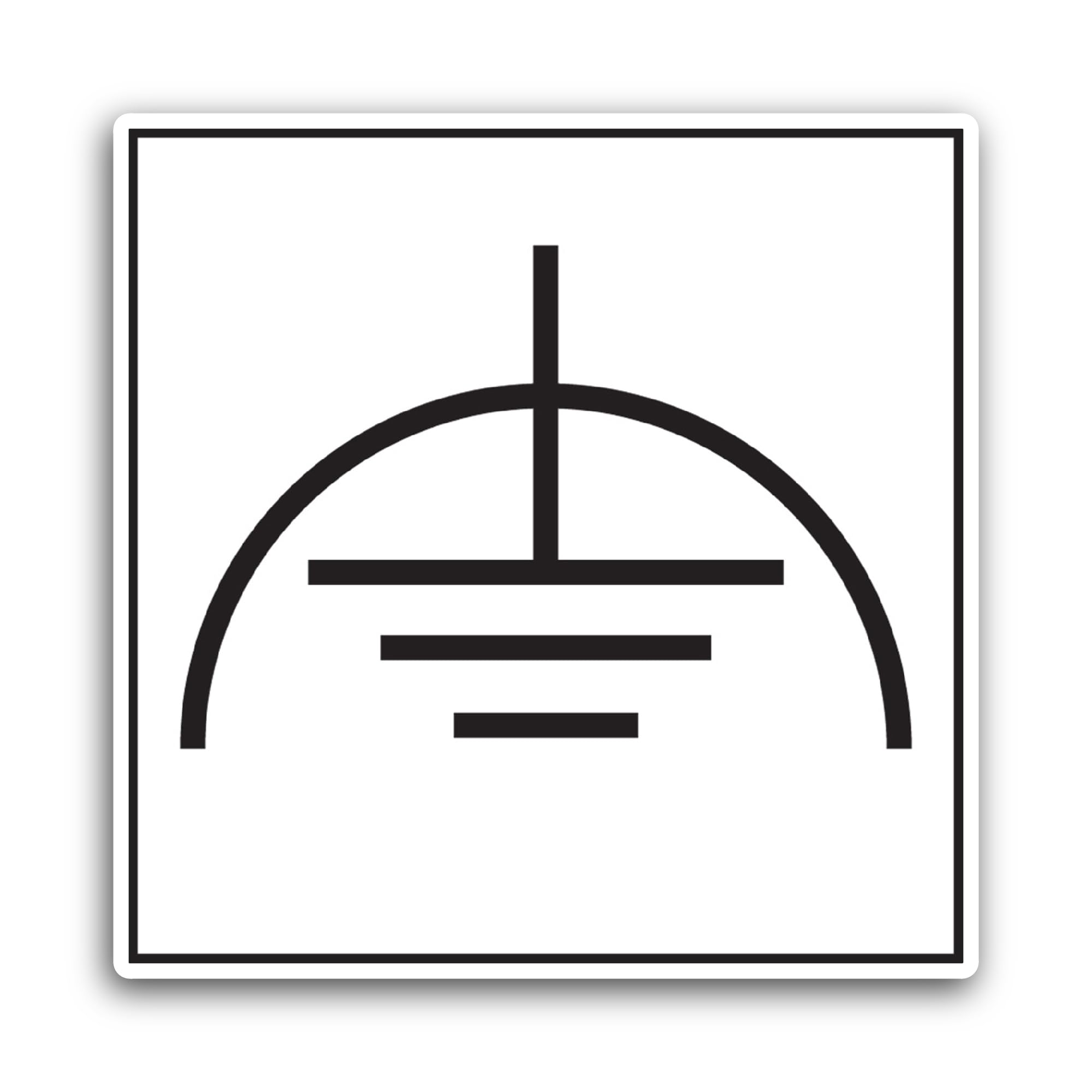 2 (Pieces) 3" and 5" Clean Earth Sign Sticker, Waterproof Vinyl Decals for Many Purpose Like Cars, T