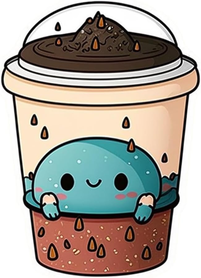 Inspirational Quote "Fill Coffee Cup" Motivational Sticker Vinyl Decal Motivation Stickers- 5" Vinyl Sticker Waterproof