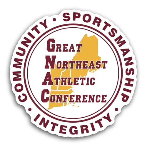 2 (Pieces) 3" and 5" Great N0rtheast Athletic Conference Sticker, Waterproof Vinyl Decals for Many P