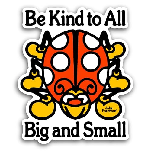 2 (Pieces) 3" and 5" Be Kind to All Sticker, Waterproof Vinyl Decals for Many Purpose Like Cars, Tru